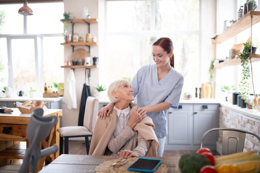 Caring support for elderly at home